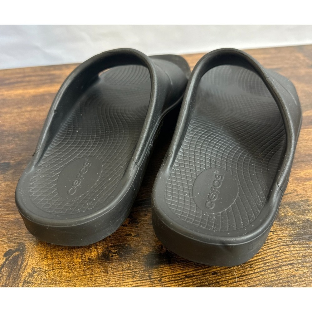 OOFOS OOahh Recovery Slides Black Slip On Sandals Unisex Women's 9 Men's 7 EU 40 - Picture 10 of 13